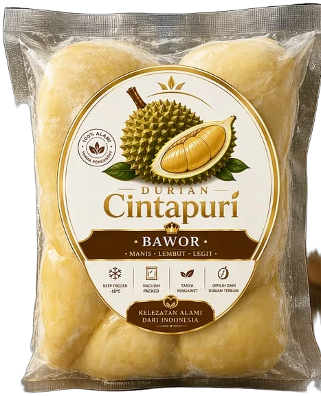 Cintapuri frozen vacuum-packed Bawor durian